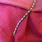 Vintage Sterling Silver Clear Stones Bracelet
