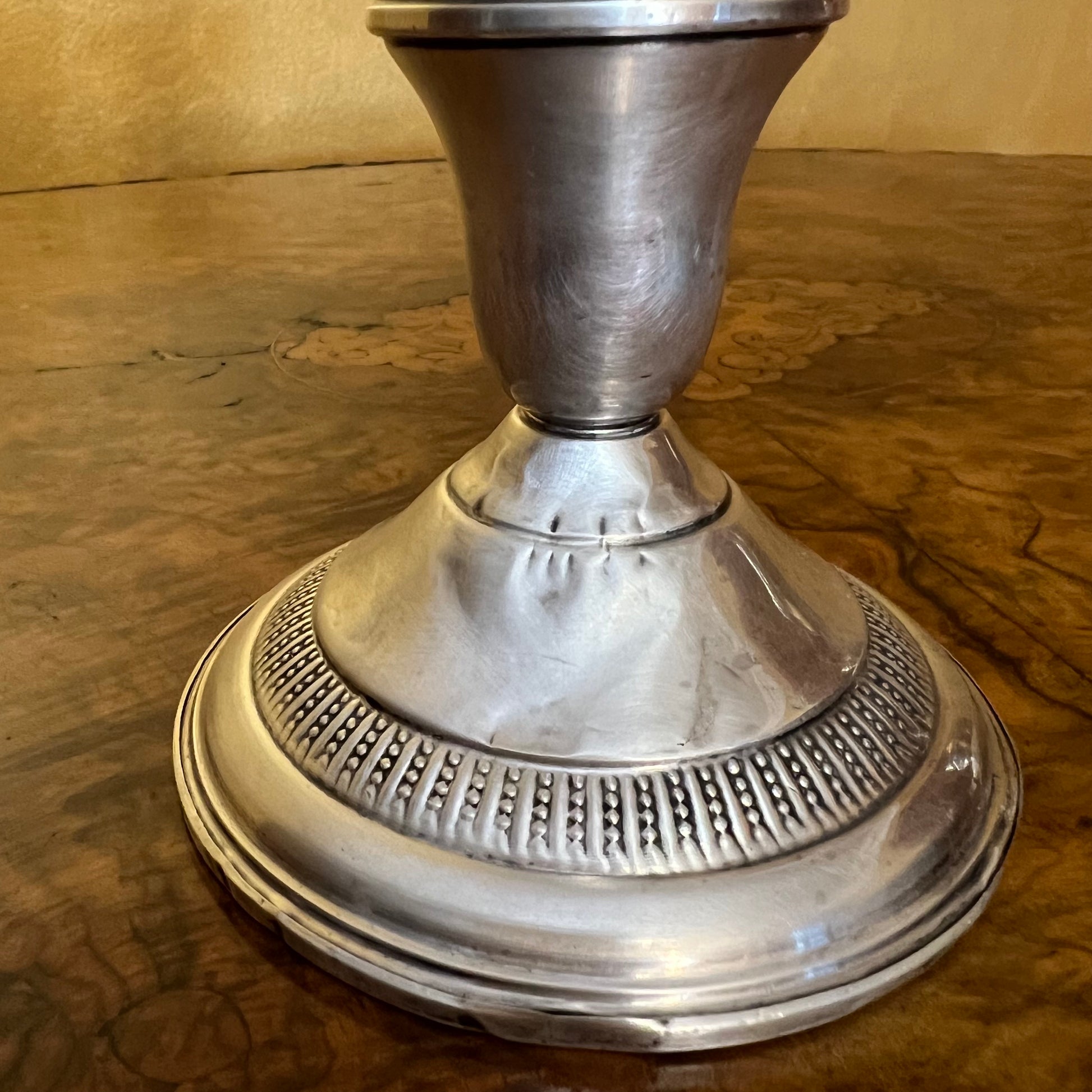 Vintage Sterling Silver Candlestick Holder 