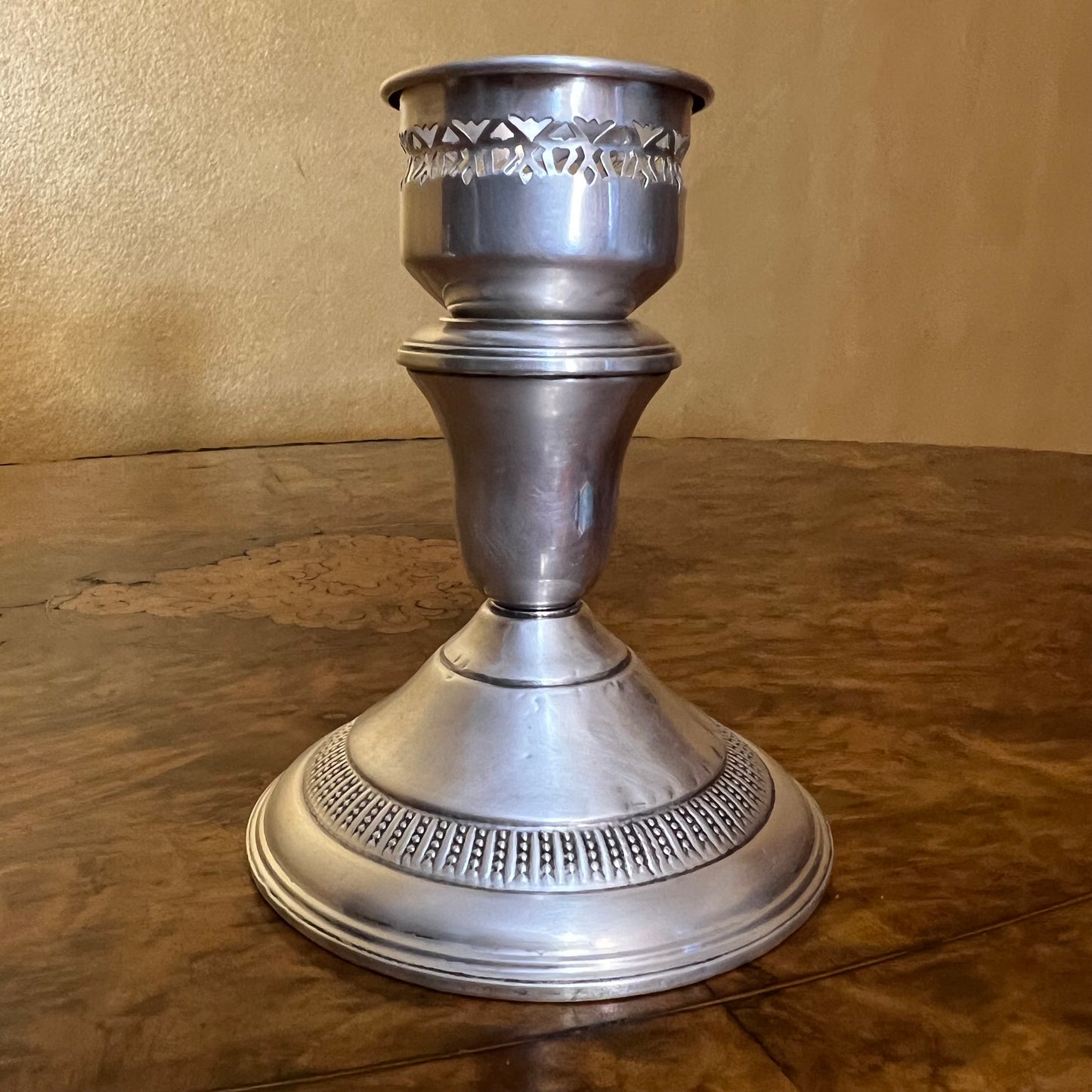 Vintage Sterling Silver Candlesticks Holder 