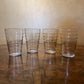 Vintage Striped Detail Glasses Set Of Four