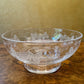 Vintage Stuart Crystal Grapes & Leave Print Large Bowl