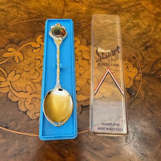 Vintage Stuart Silver Plate Great Barrier Reef Spoon