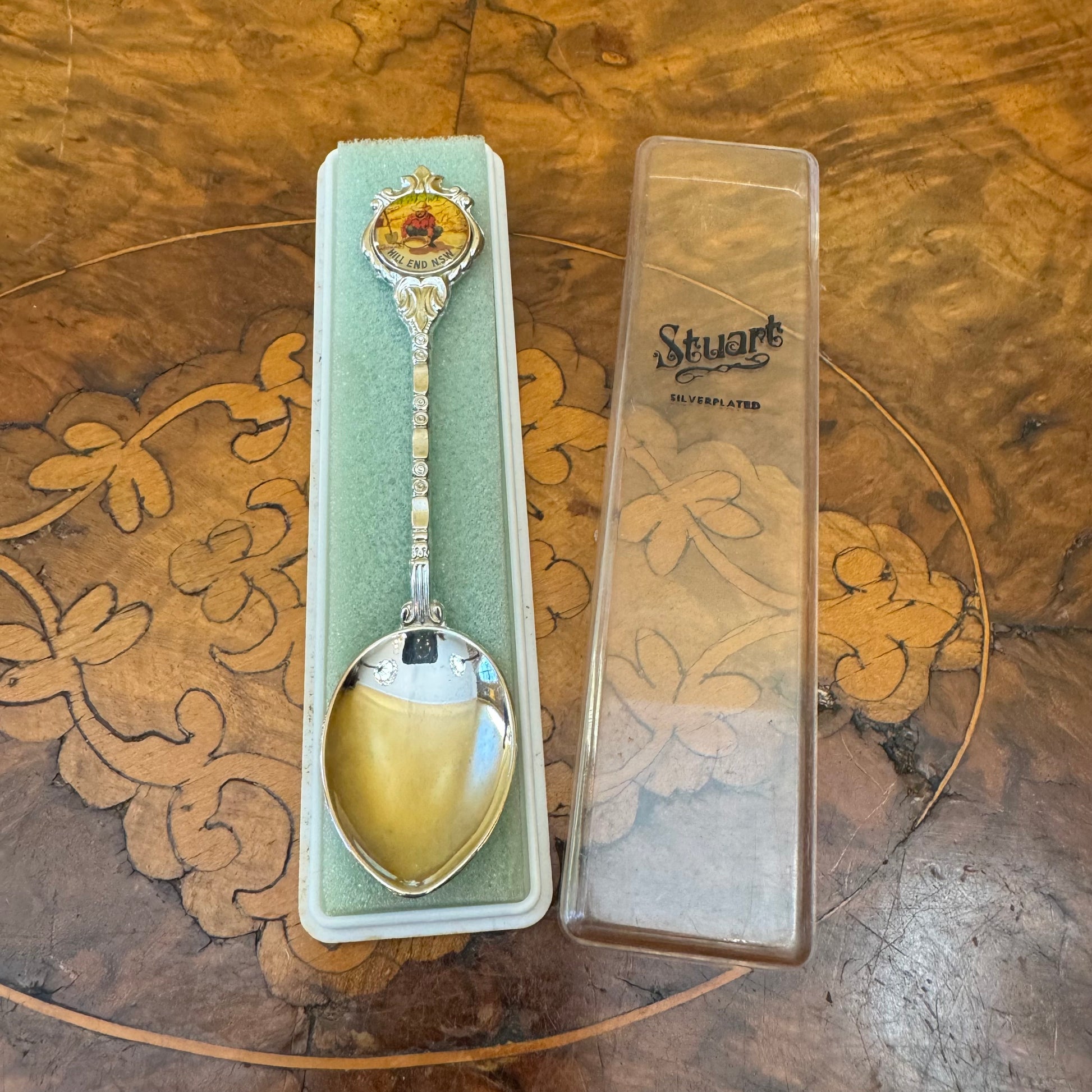 Vintage Stuart Silver Plate Hill End Spoon