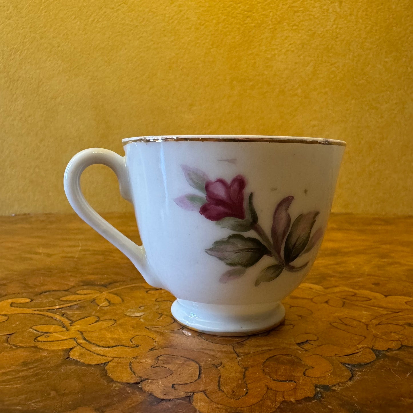 Vintage Superior Quality Floral Print Demitasse Coffee 