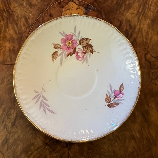 Vintage Swinnertons Luxor Vellum Floral Saucer 