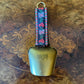 Vintage Swiss Hand Painted Small Cow Bells Pair