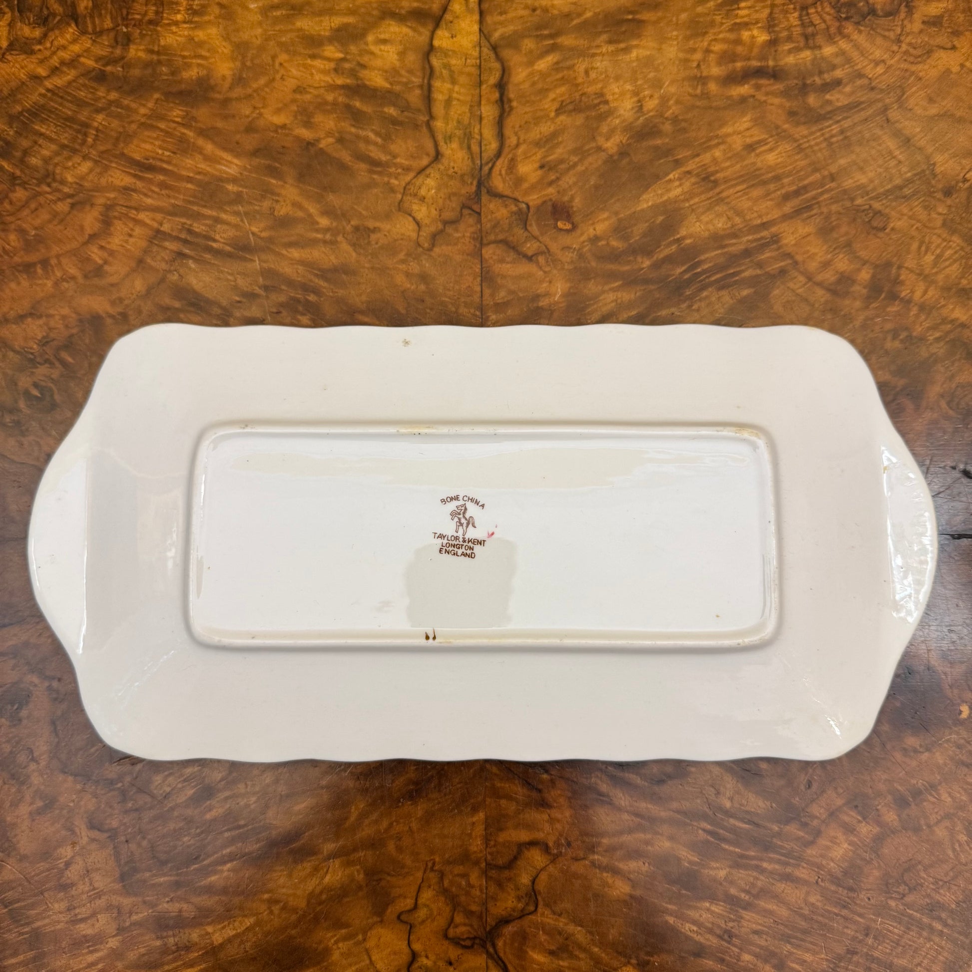 Vintage Taylor & Kent Floral Rectangle Platter 