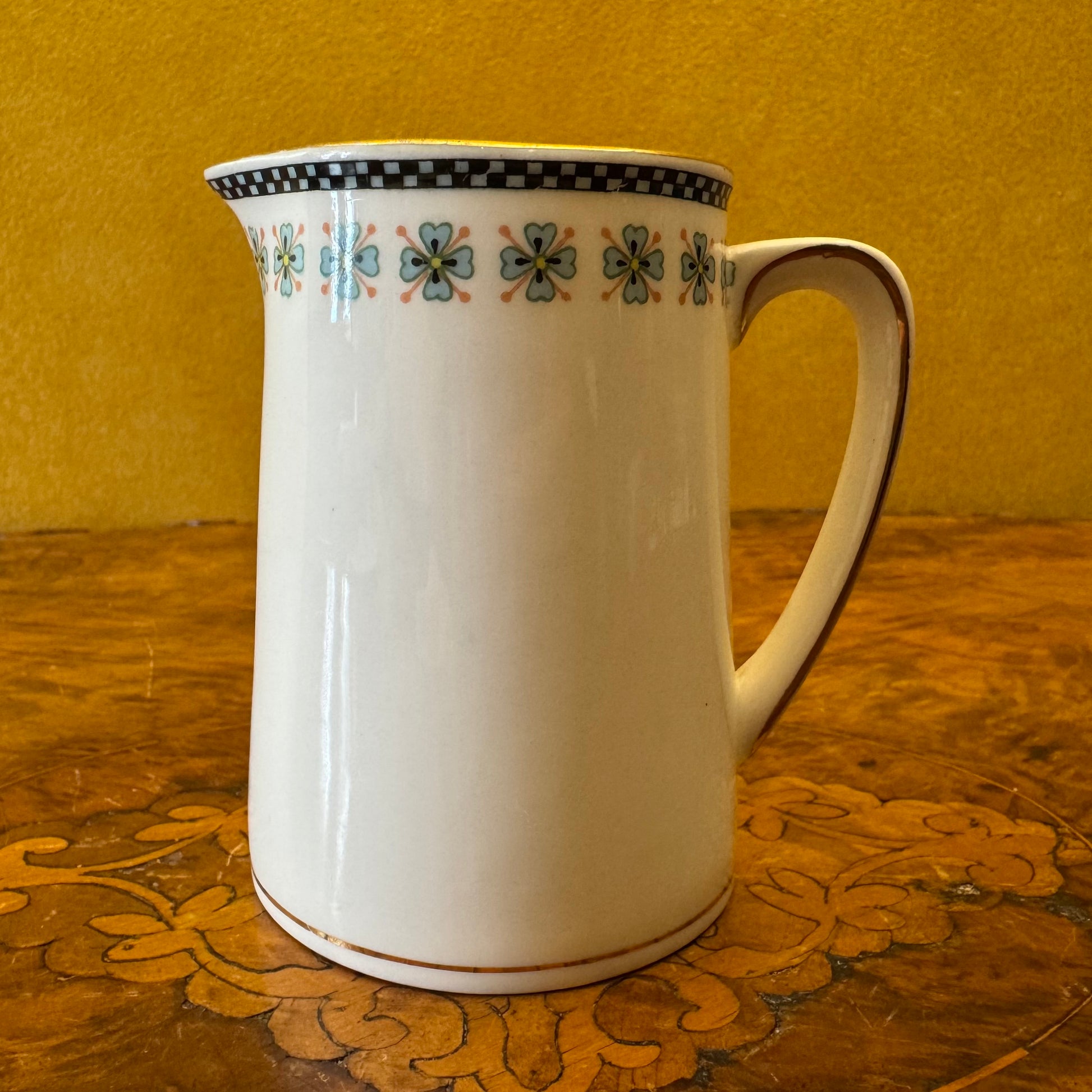 Vintage Taylor & Kent Four Leaf Clover Print Milk Jug