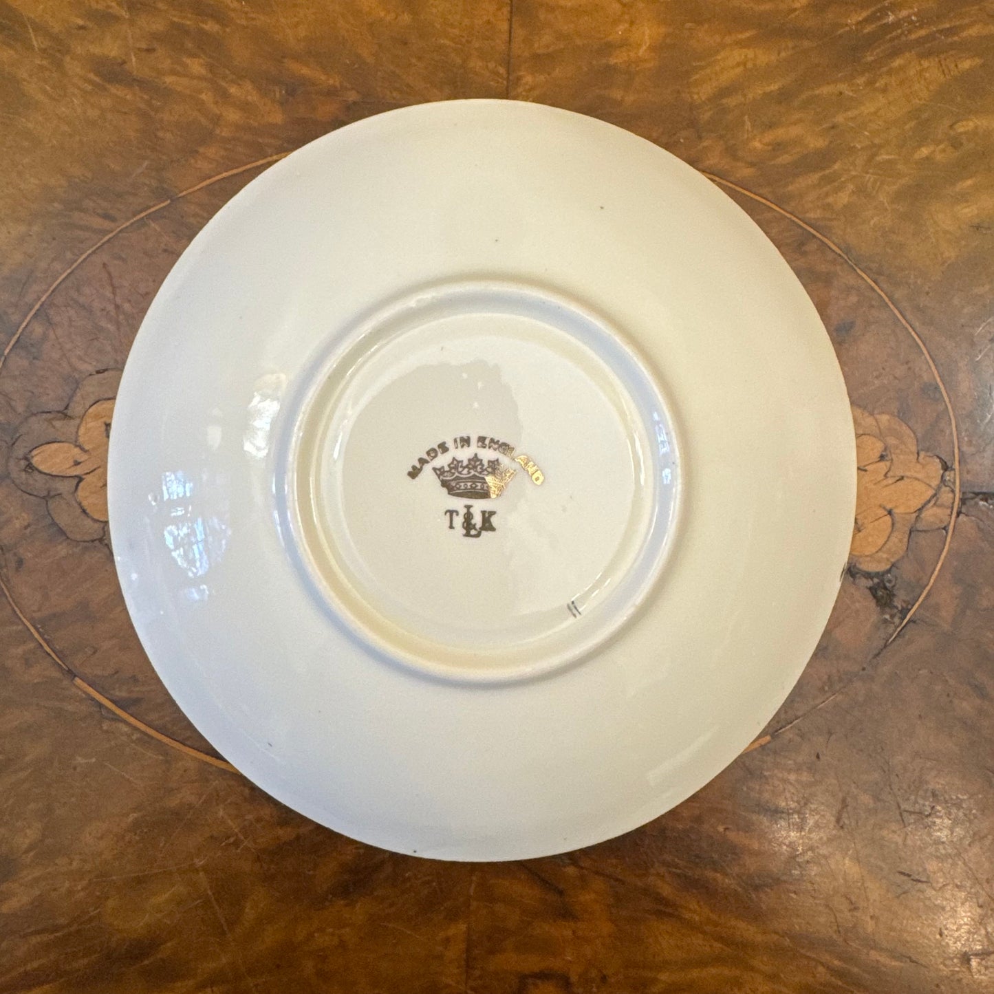 Vintage Taylor & Kent Four Leaf Clover Print Saucer Plate 