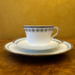Vintage Taylor & Kent Four Leaf Clover Print Tea Cup Trio Set 