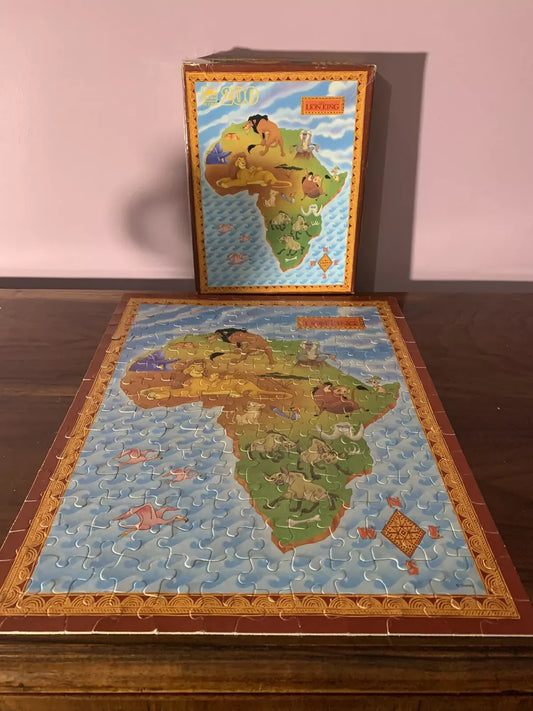Vintage The Lion King 200 Pc Puzzle