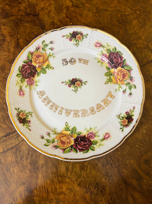 Vintage Thun Czech Republic“50th Anniversary” Plate
