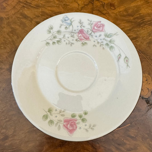 Vintage Tian Jin Ceramics Floral Print Saucer 