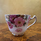 Vintage Trentham Royal Crown Pottery Floral Tea Cup Trio