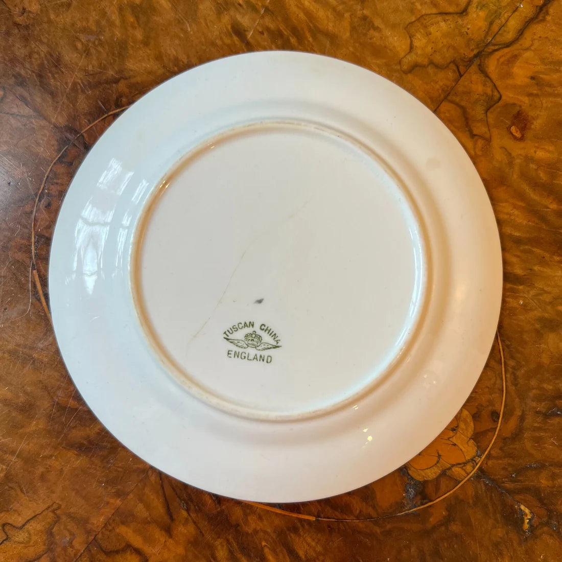 Vintage Tuscan Bird Print Tea Cup Trio Set