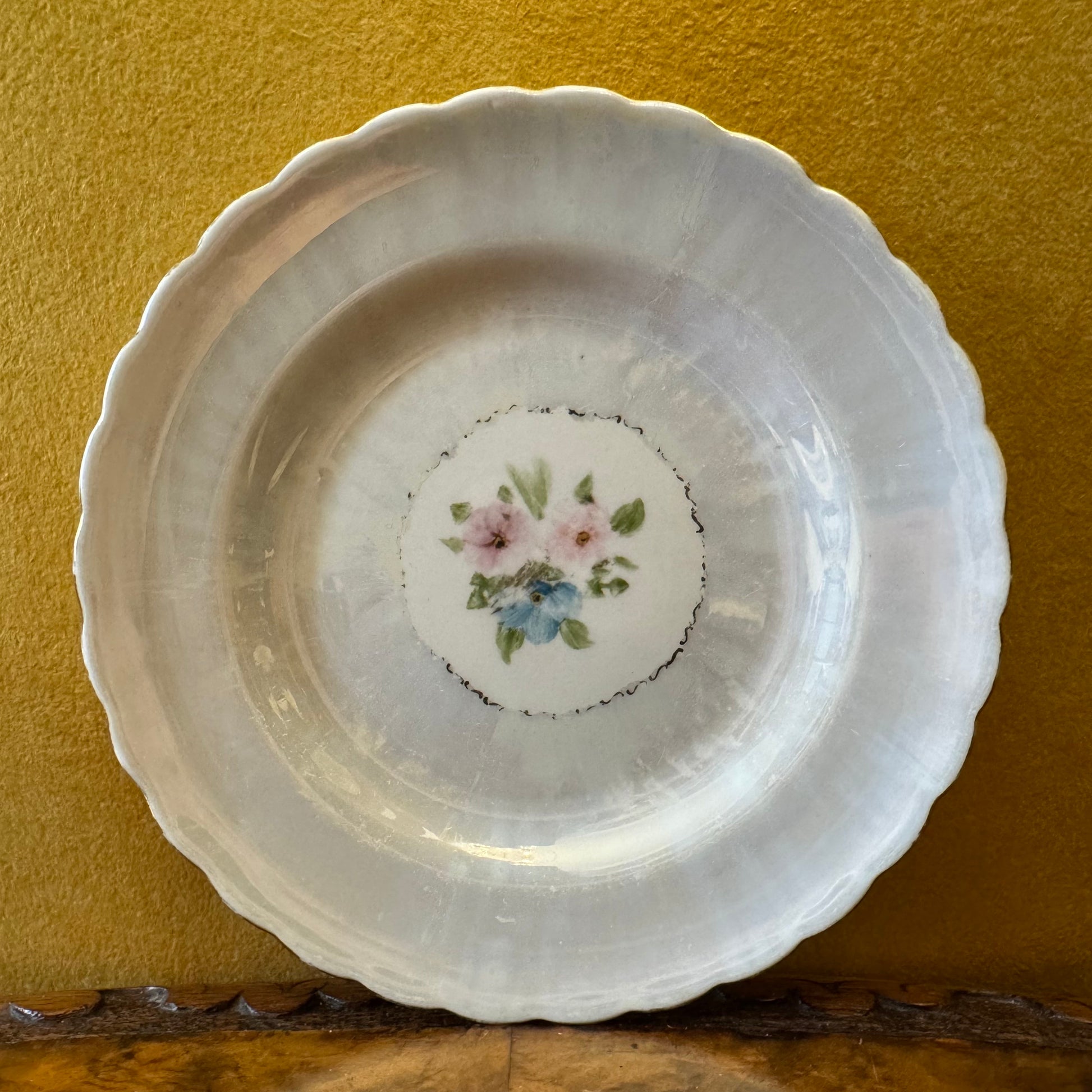 Vintage Tuscan Pearl Like Floral Side Plate 
