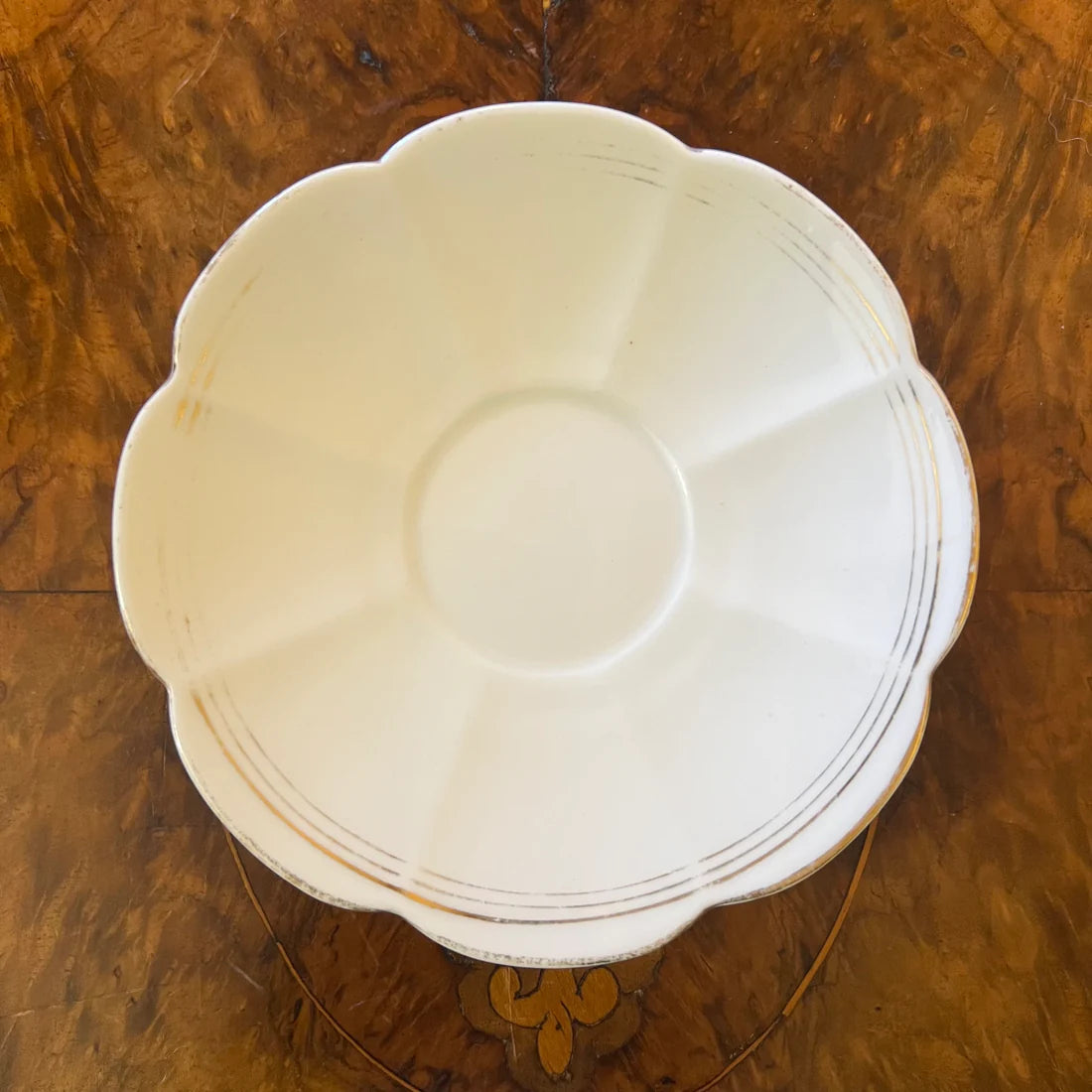 Vintage Tuscan Petal Saucer