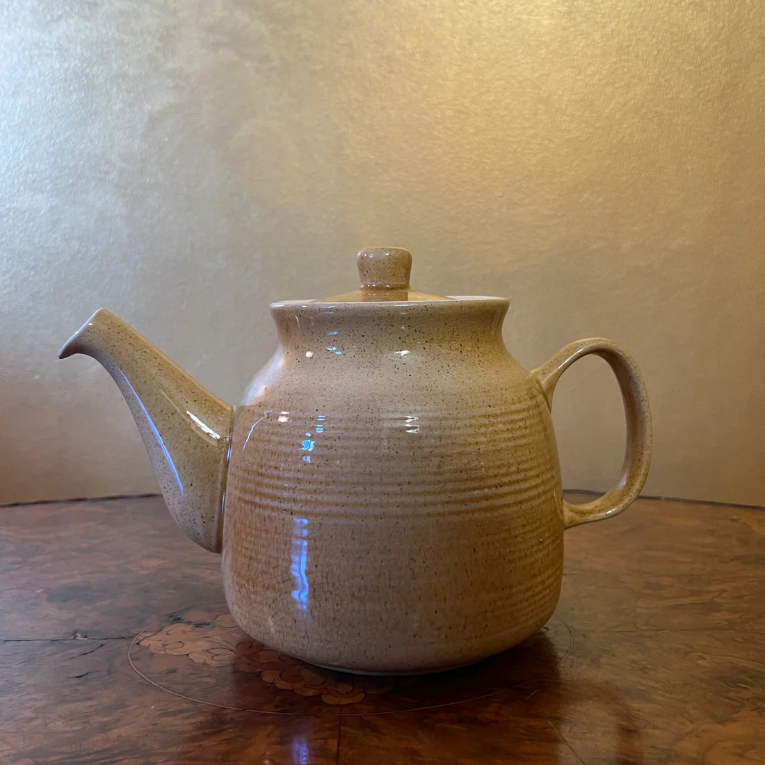 Vintage Ware Pottery Mustard Colour Teapot