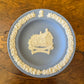 Vintage Wedgwood Blue Jasperware Anne Hathaway's Cottage Stratford Upon Avon Small Dish