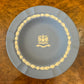 Vintage Wedgwood Blue Jasperware City Of London Ashtray 