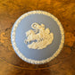 Vintage Wedgwood Blue Jasperwear Horse Carriage Trinket Box 