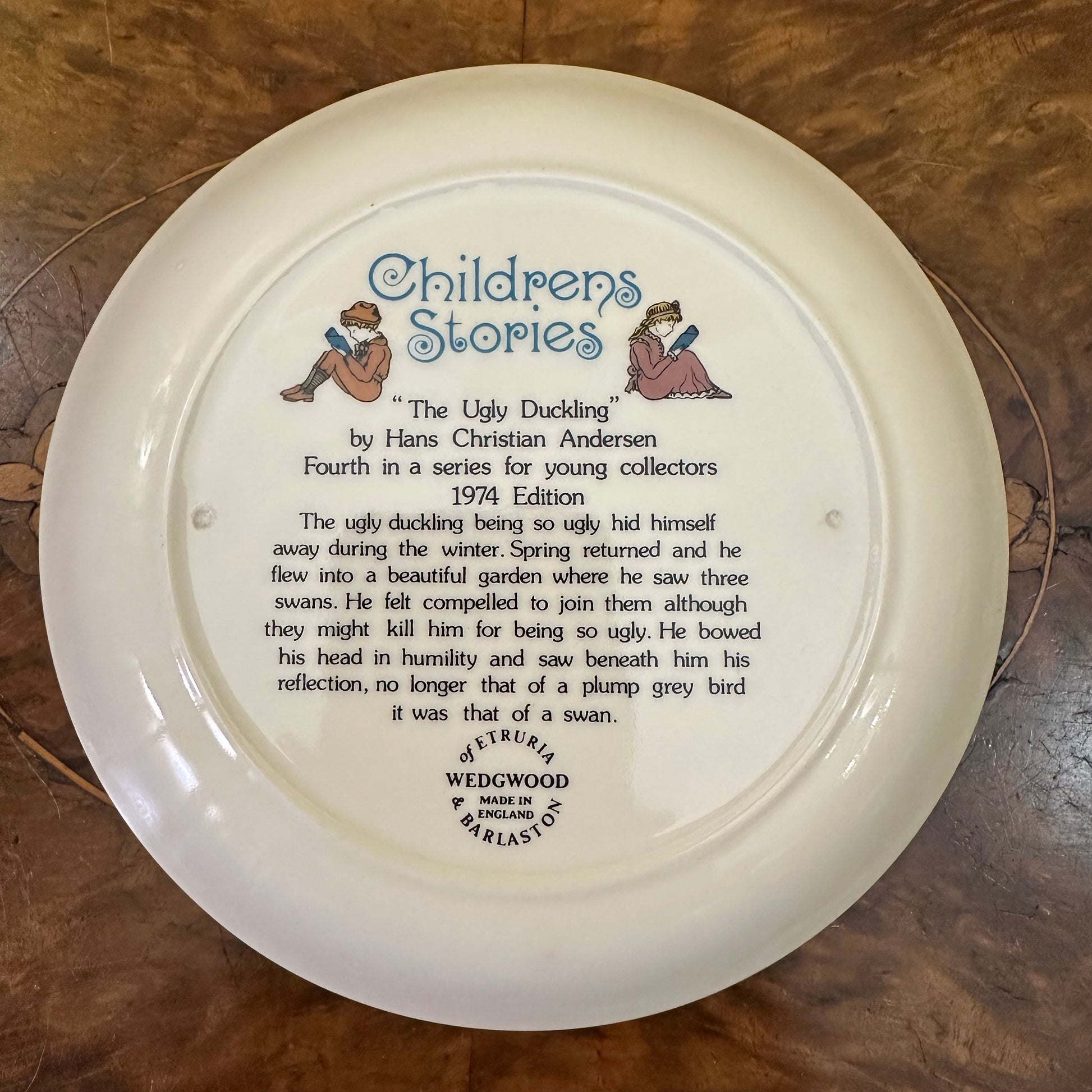 Vintage Wedgwood Children's Story 1974 "The Ugly Duckling" By Hans Christian Anderson