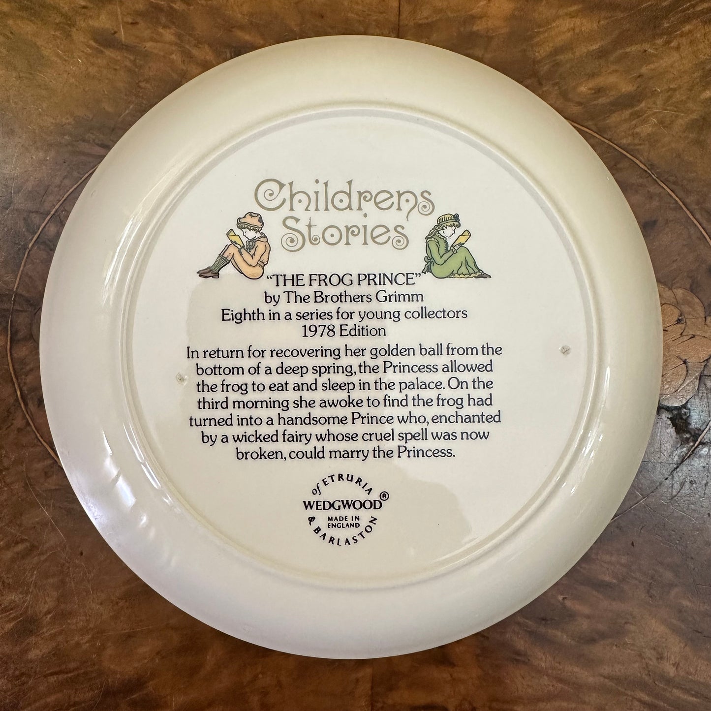 Vintage Wedgwood Children's Story 1978 "The Frog-Prince" By The Brothers Grimm Dish
