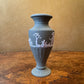 Vintage Wedgwood Green White Jasperware Vase 