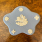 Vintage Wedgwood Jasperware Blue Star Shaped Trinket Box 
