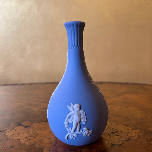 Vintage Wedgwood Jasperware Cupid Bud Vase