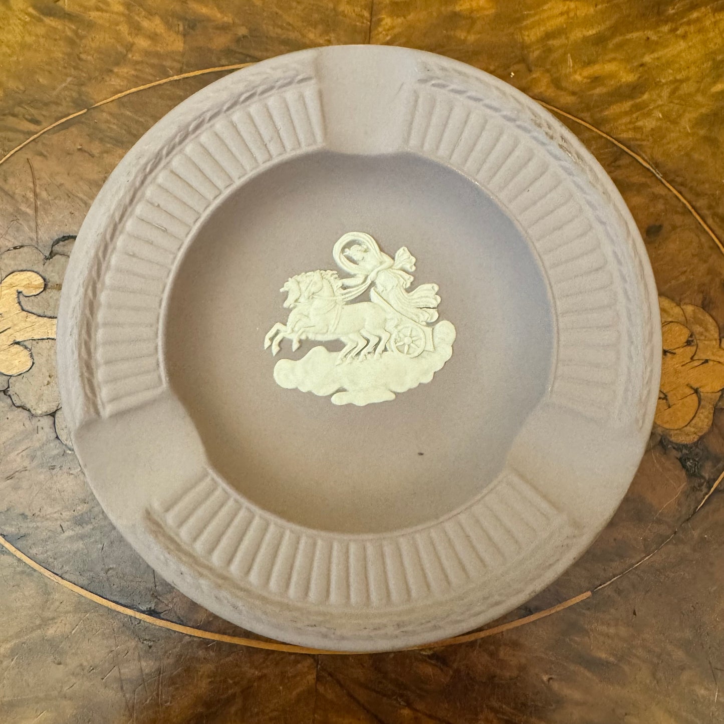 Vintage Wedgwood Jasperware Lilac Small Ashtray 