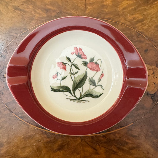Vintage Wedgwood Mayfield Pattern Poppy Flower Ashtray