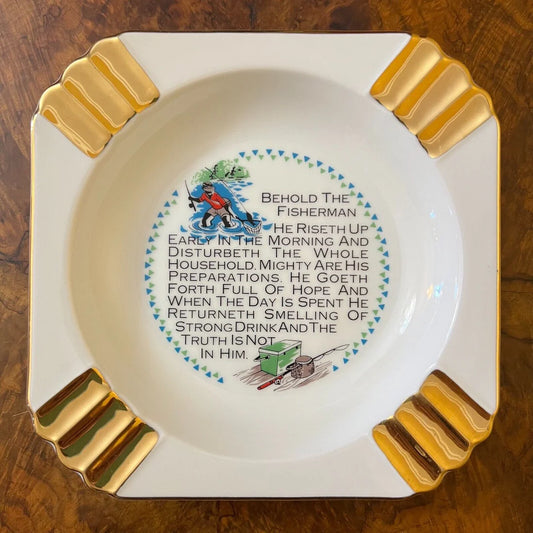 Vintage Westminster Behold The Fisherman Ashtray