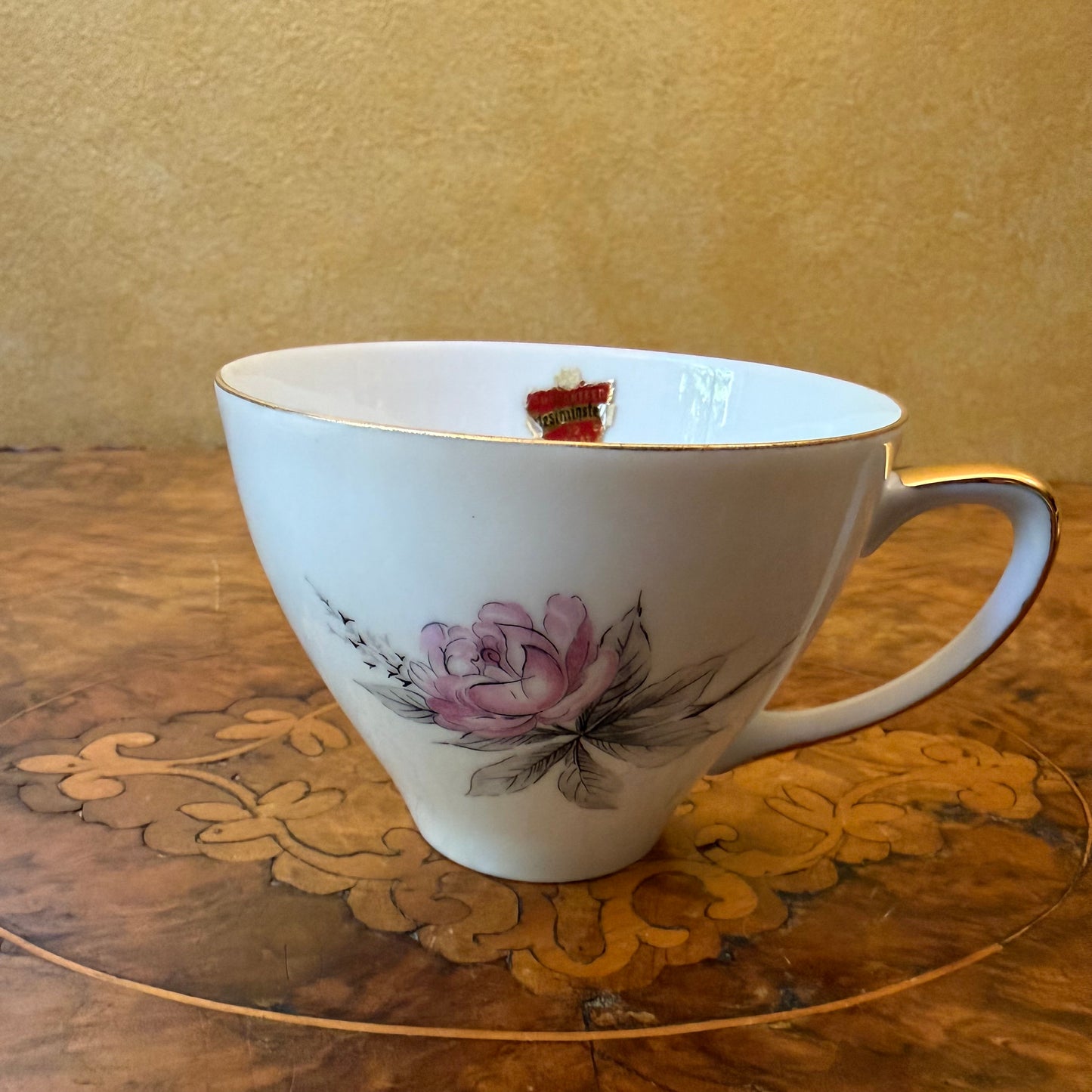 Vintage Westminster Pink Rose Tea Cup Trio 