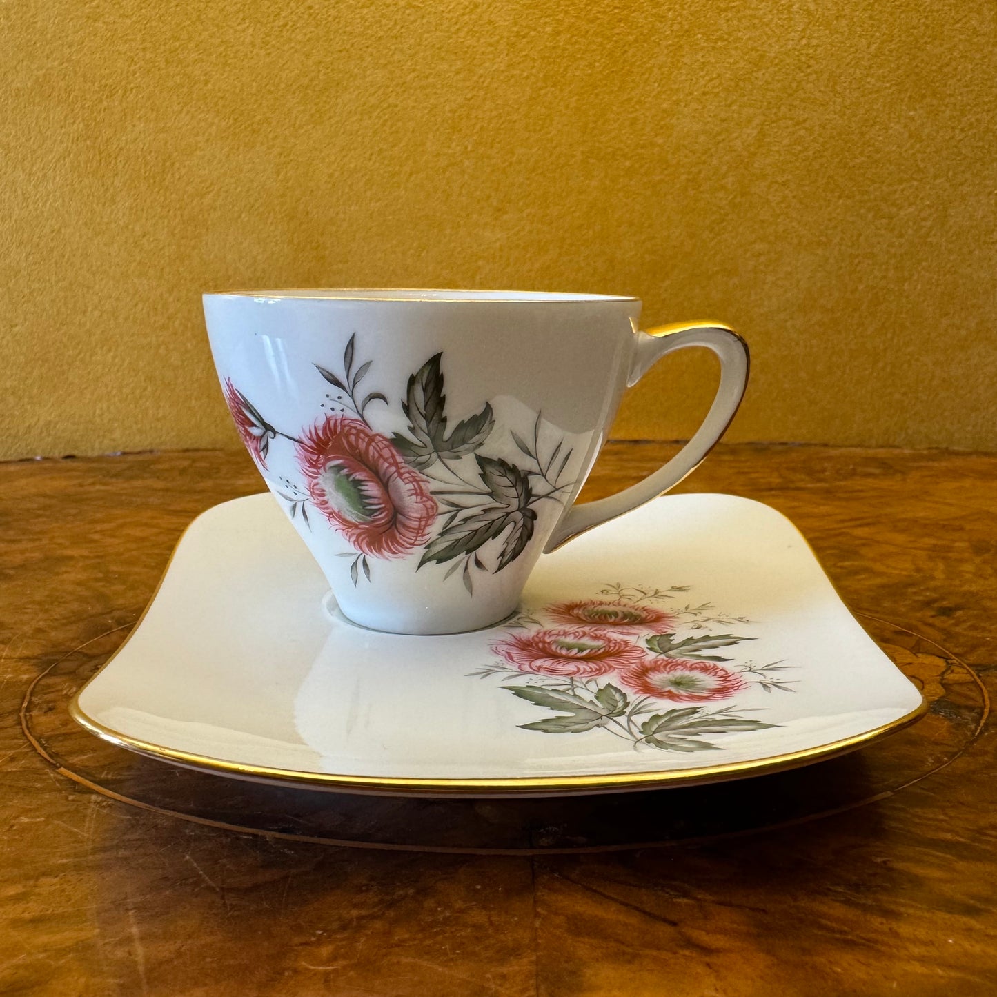 Vintage Westminster Pink Thistle Tea Cup & Saucer 