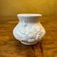 Vintage White Ceramic Miniature Bud Vase Pair