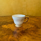 Vintage White Gold Demitasse Coffee Cup & Saucer