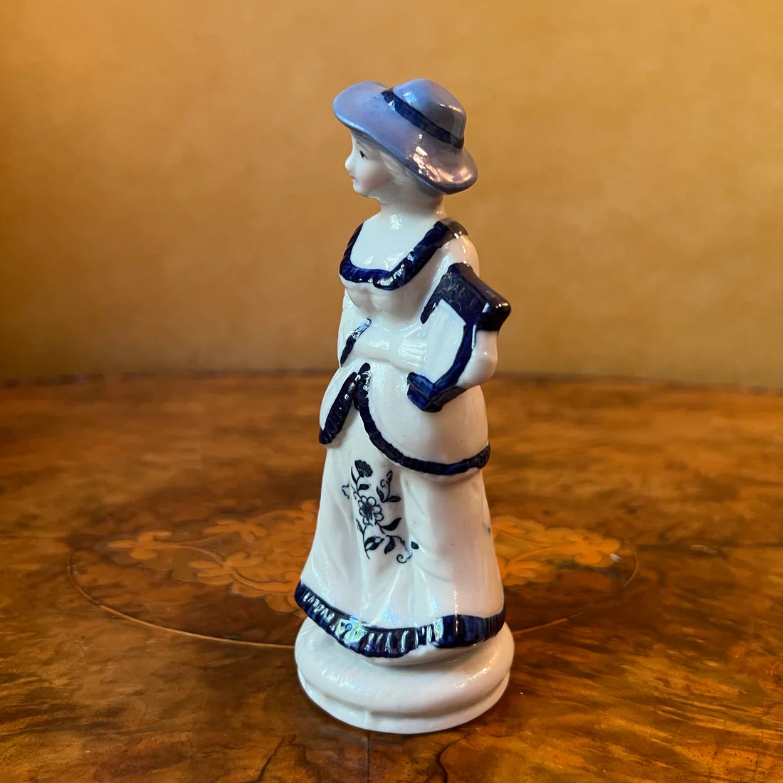 Vintage Women Musician Figurine Statue