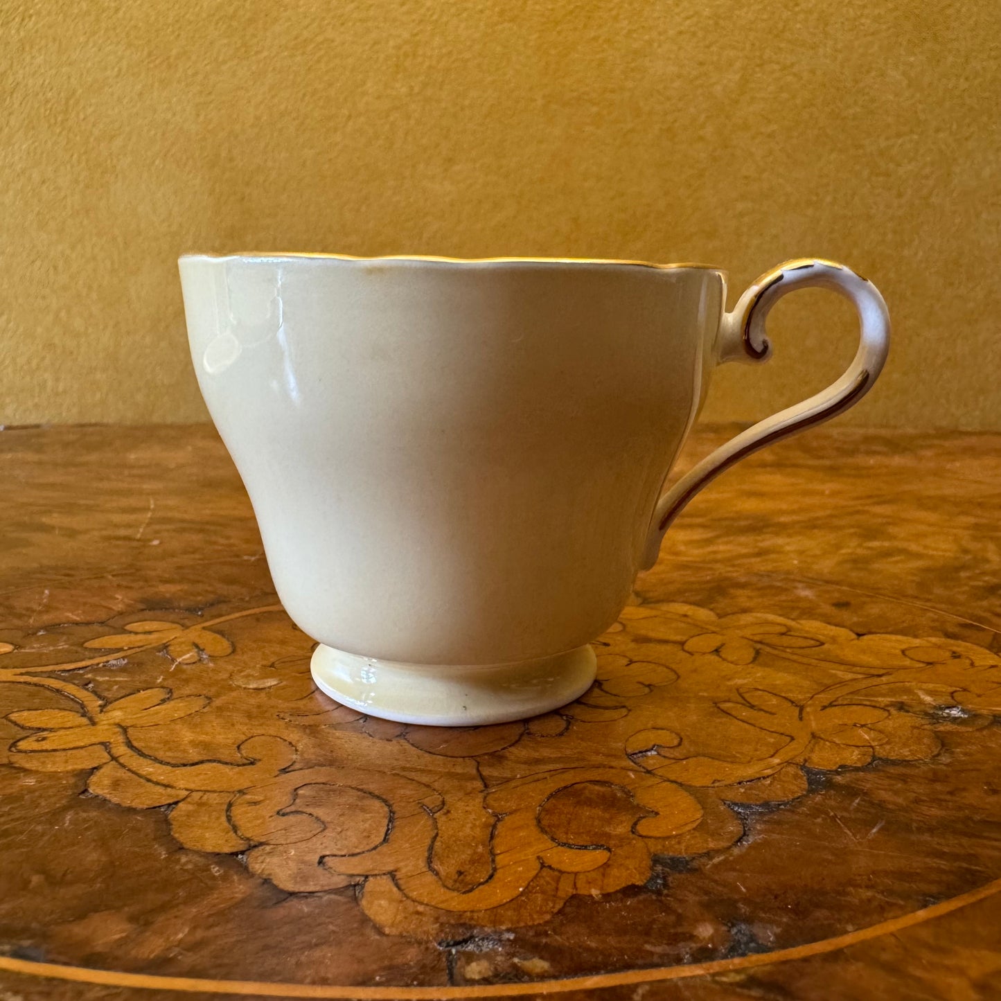 Vintage Yellow Demitasse Coffee Cup 