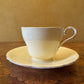 Vintage Yellow Demitasse Coffee Cup & Saucer 