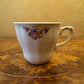 Vintage Yellow Floral Print Tea Cup 