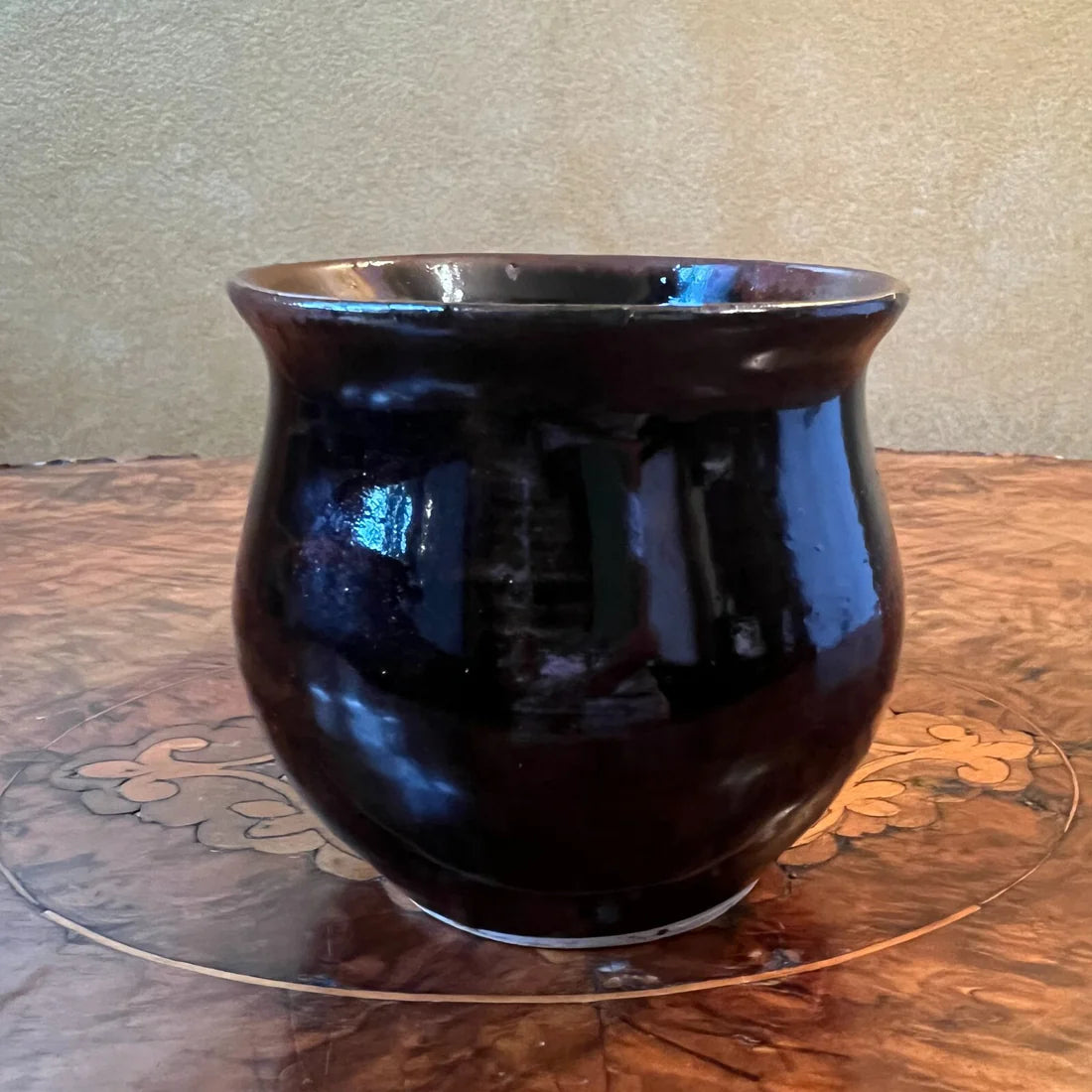 Vintage Brown Pottery Vase