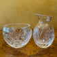 Waterford Pineapple Hospitality Crystal Milk Creamer Jug & Sugar Bowl 