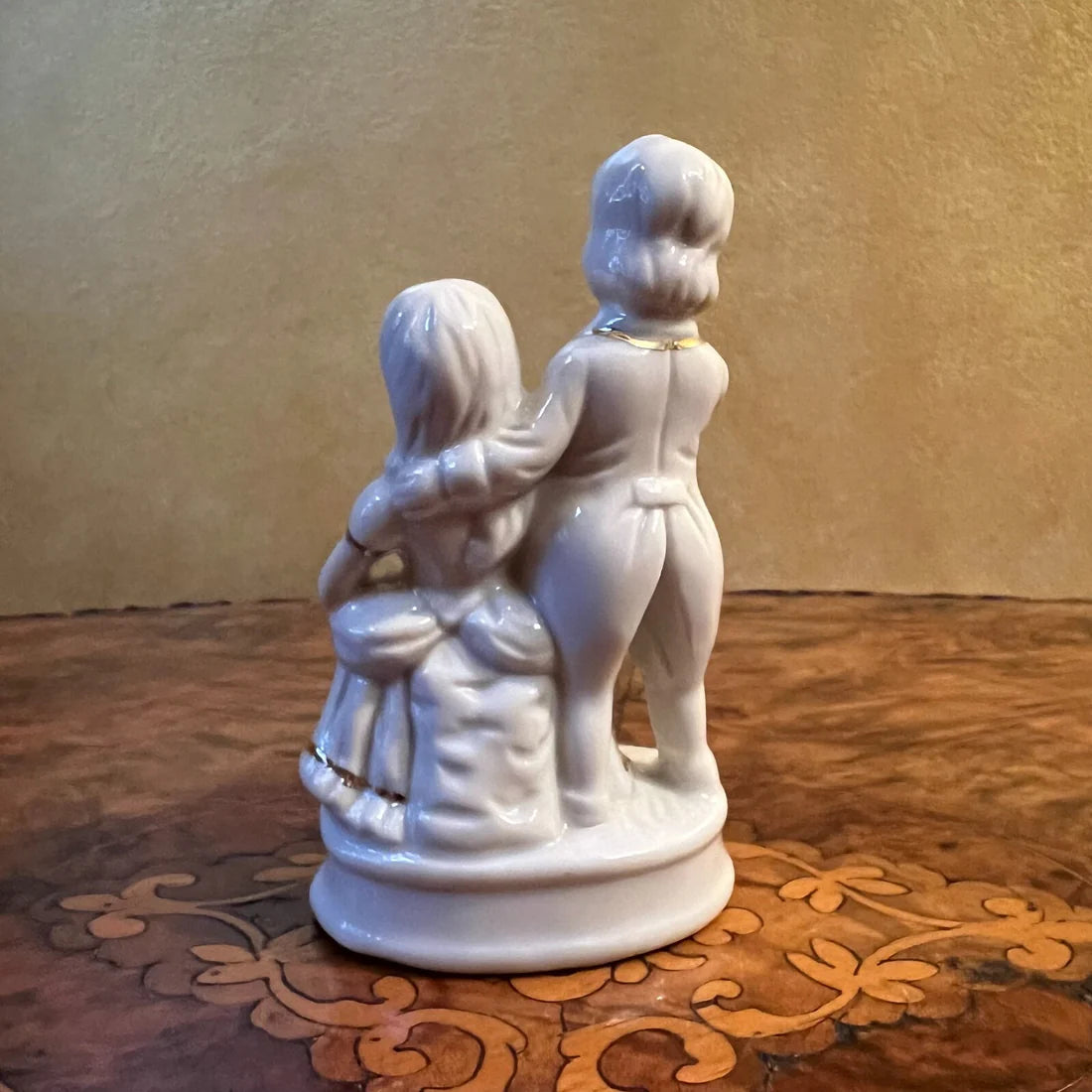 Vintage Wedding Porcelain Cake Topper