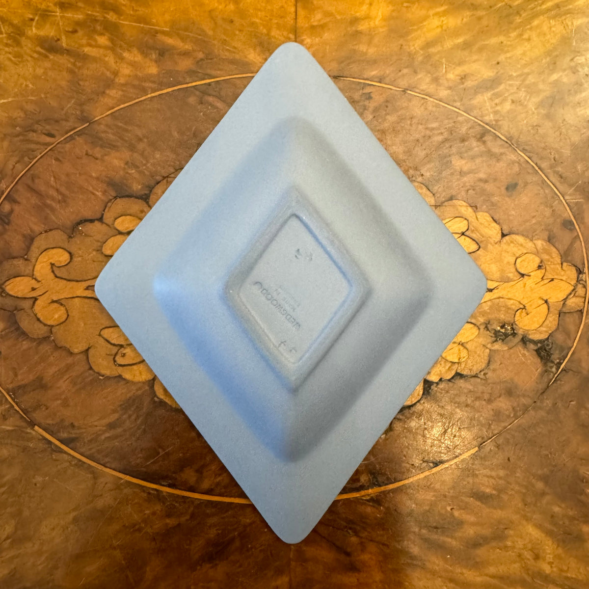 Wedgwood Blue Jasperware Diamond Shaped Dish 