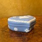 Wedgwood Blue Jasperware Heart Trinket Box 