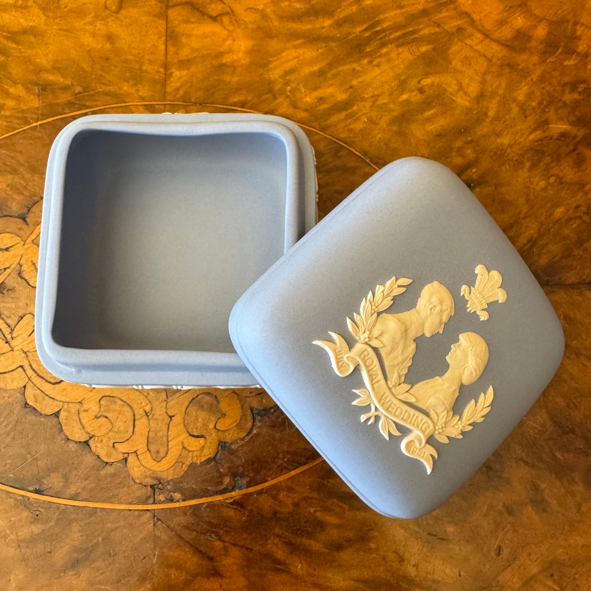 Wedgwood Blue Jasperware Royal Wedding Box