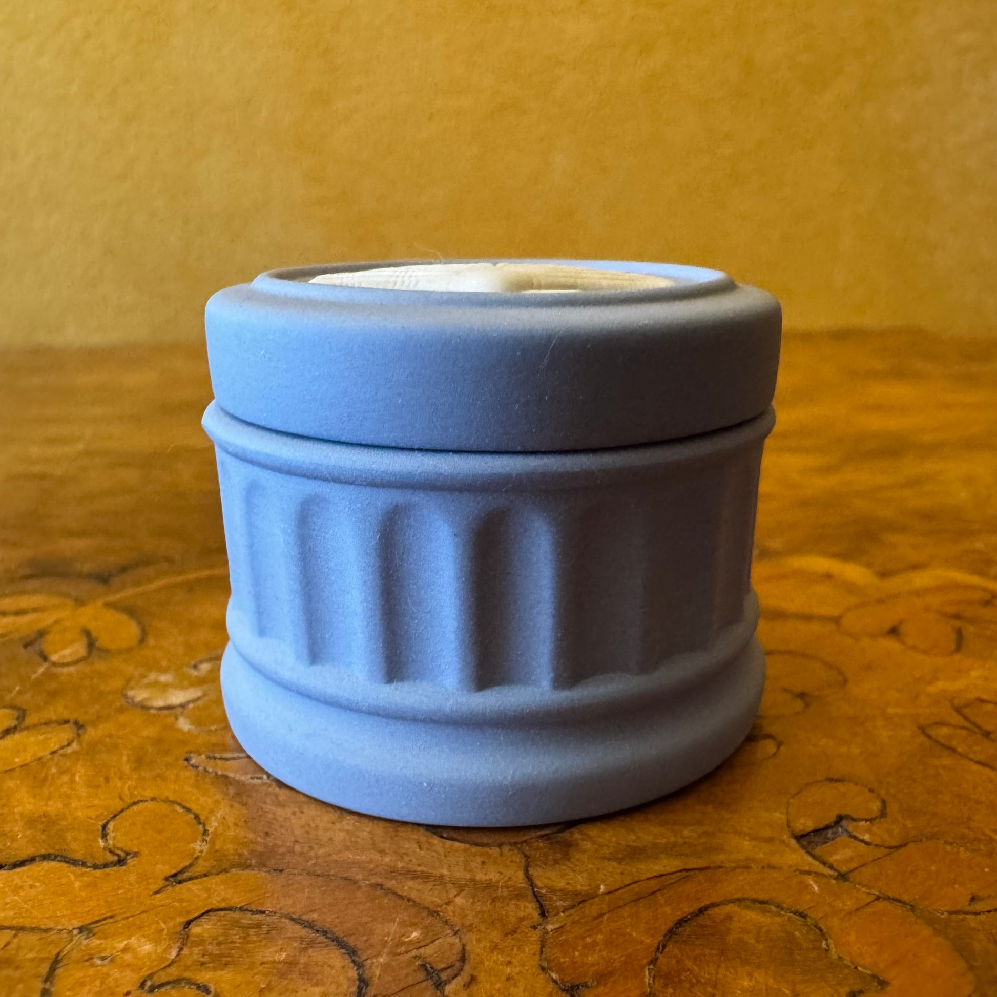 Wedgwood Blue Jasperware Shell Miniature Box 