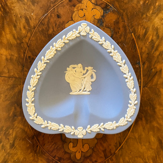 Wedgwood Blue Jasperware Spade Shape Dish