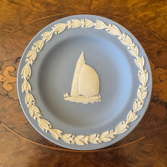 Wedgwood Blue Jasperware The America's Cup Perth WA 1987 Small Plate 
